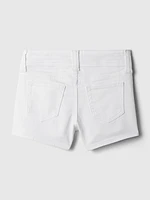 Kids Low Rise Y2K Denim Shortie Shorts