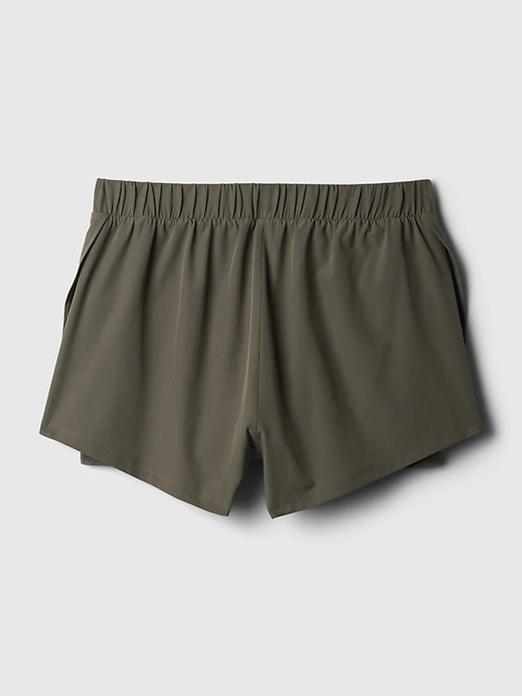 GapFit Mid Rise Dolphin Running Shorts