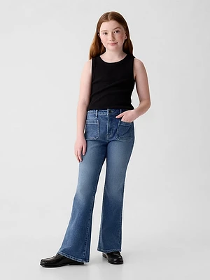 Kids High Rise '70s Flare Jeans