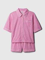 Kids Recycled French Terry PJ Short Set