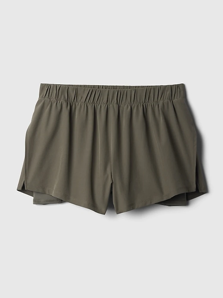 GapFit Mid Rise Dolphin Running Shorts