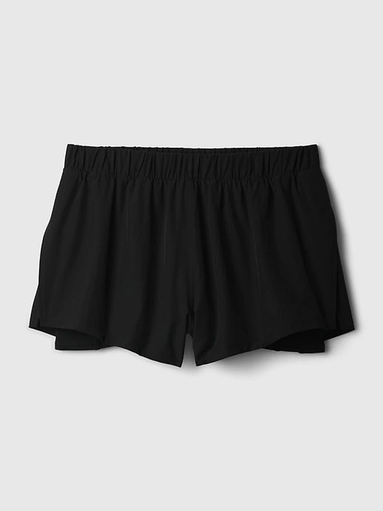 GapFit Mid Rise Dolphin Running Shorts