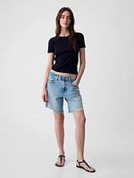 Modern Rib Cropped T-Shirt