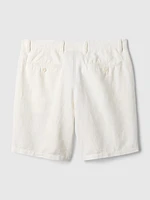 8" Linen-Cotton Shorts