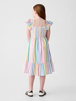 Kids Smocked Midi Dress