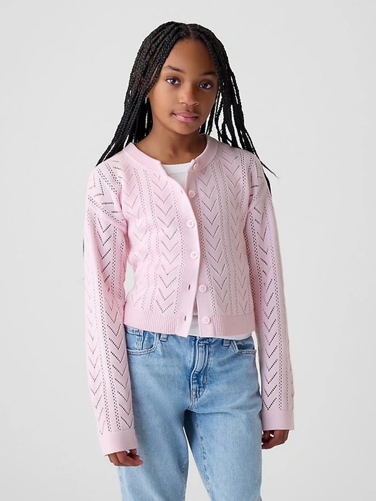 Kids Pointelle Sweater