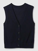 Linen-Blend Sweater Vest