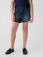 Kids High-Rise Denim Shorts