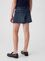 Kids High Rise Denim Shorts