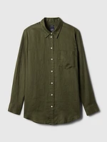 100% Linen Boyfriend Shirt