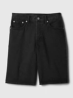 11.5" Mid Rise Longline Denim Shorts