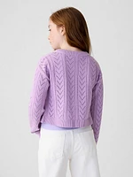 Kids Pointelle Sweater