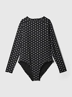 Rash Guard One-Piece Swimsuit