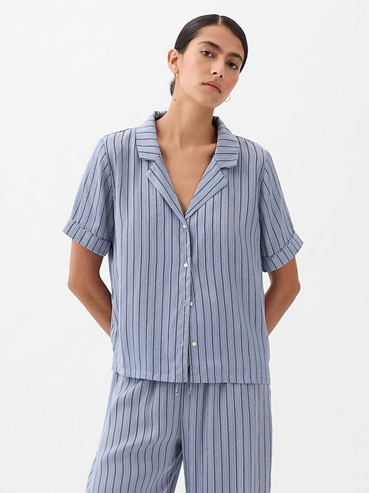 Satin PJ Shirt