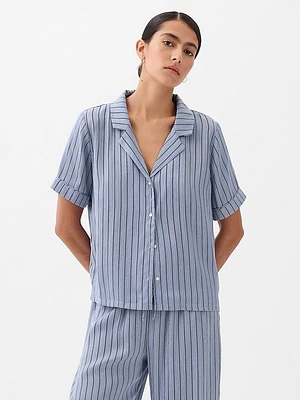 Satin PJ Shirt