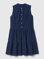 Eyelet Mini Shirtdress