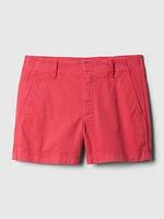 4" Downtown Khaki Shorts