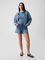 4" High Rise Girlfriend Denim Shorts