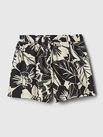 Kids Linen-Cotton Pull-On Shorts