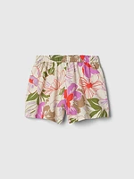 Kids Linen-Cotton Pull-On Shorts