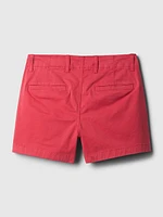 4" Downtown Khaki Shorts