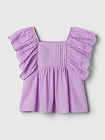 Kids Flutter Eyelet Shirt