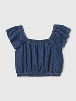 Kids Flutter Denim Top