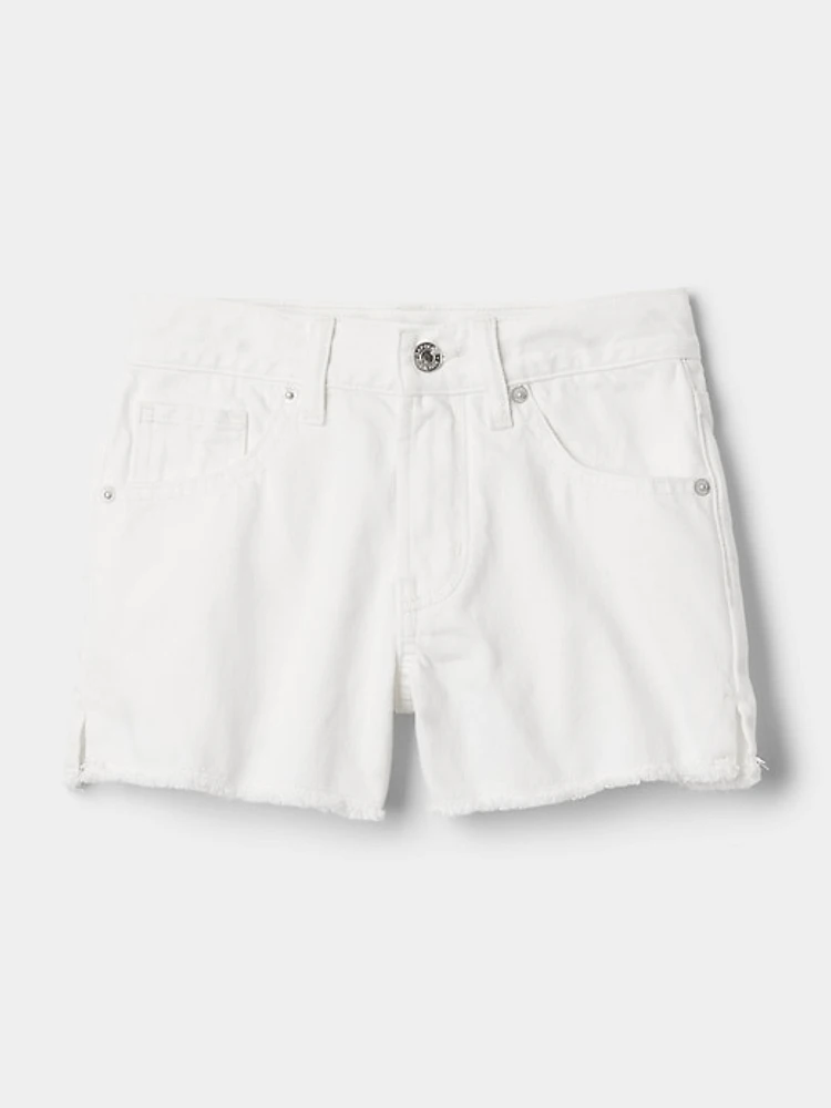 Kids Low Rise Denim Shorts