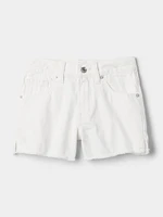 Kids Low Rise Denim Shorts