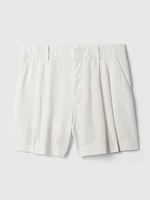 365 High Rise Linen-Blend Shorts