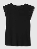 Modern Rib Flutter Tank Top