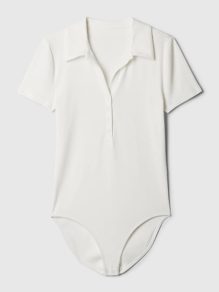 Modern Rib Polo Bodysuit