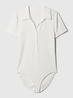 Modern Rib Polo Bodysuit