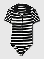 Modern Rib Polo Bodysuit