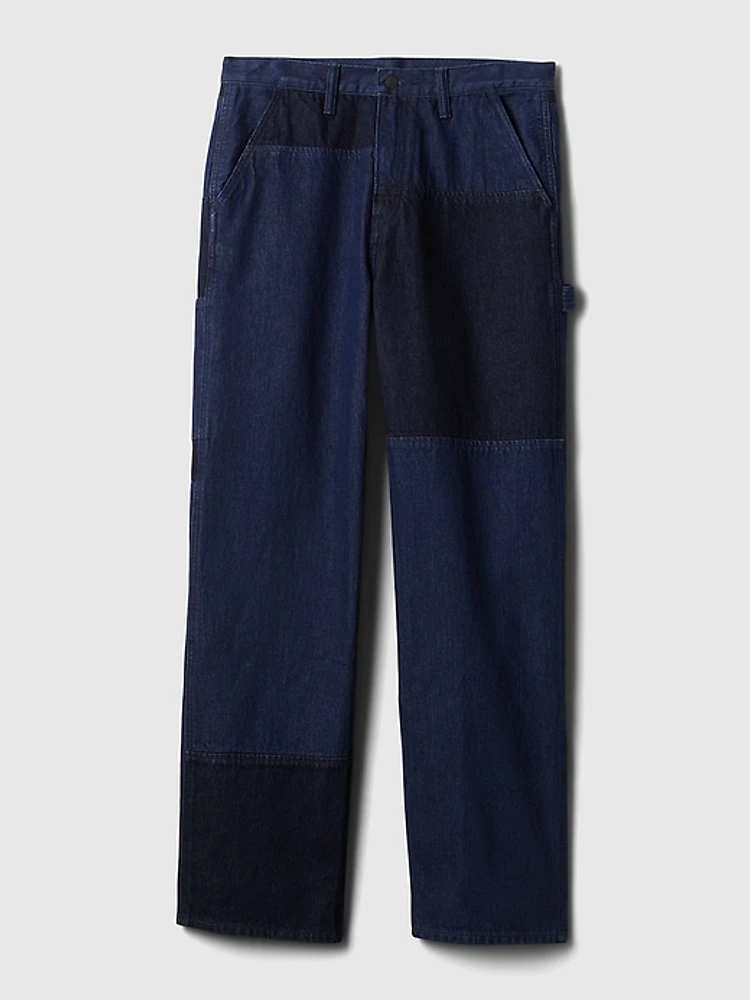 '90s Loose Patchwork Jeans