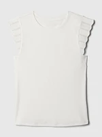 Modern Rib Flutter Tank Top