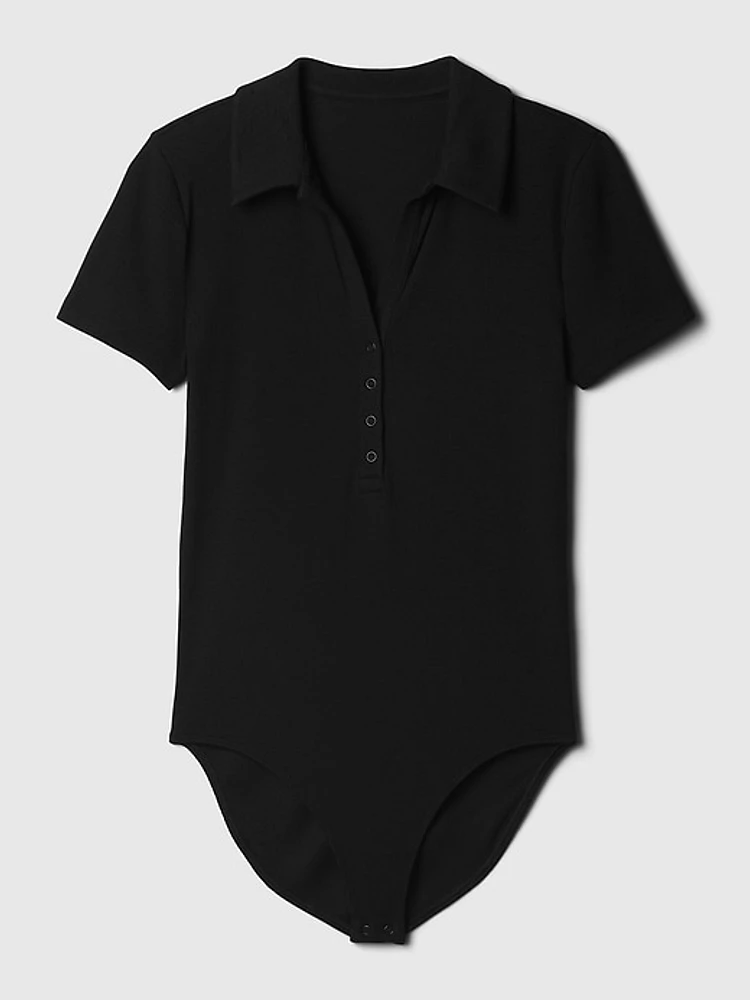 Modern Rib Polo Bodysuit