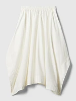 Handkerchief Hem Midi Skirt