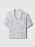 Linen-Blend PJ Shirt