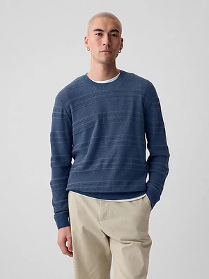 Textured Crewneck Sweater