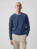 Textured Crewneck Sweater