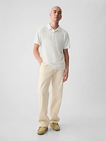 Linen-Cotton Polo Shirt