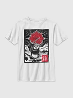 Kids Kung Fu Panda Woodcut Graphic Tee