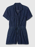 Denim Romper