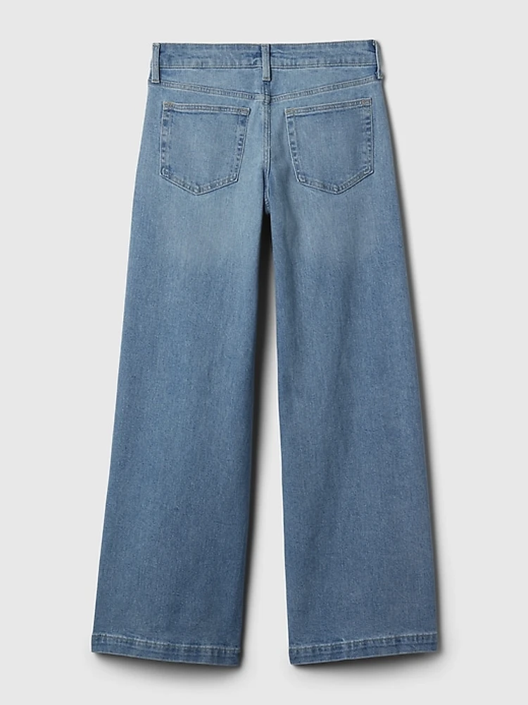 Low Rise Stride Wide-Leg Jeans