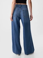 Mid Rise Cargo Baggy Jeans