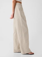 365 High Rise Linen-Cotton Trousers