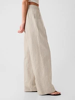 365 High Rise Linen-Cotton Trousers