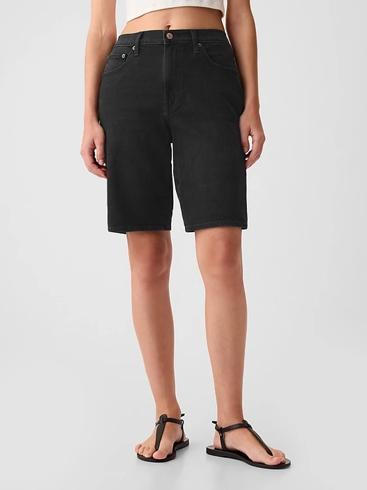 9" High Rise Bermuda Shorts