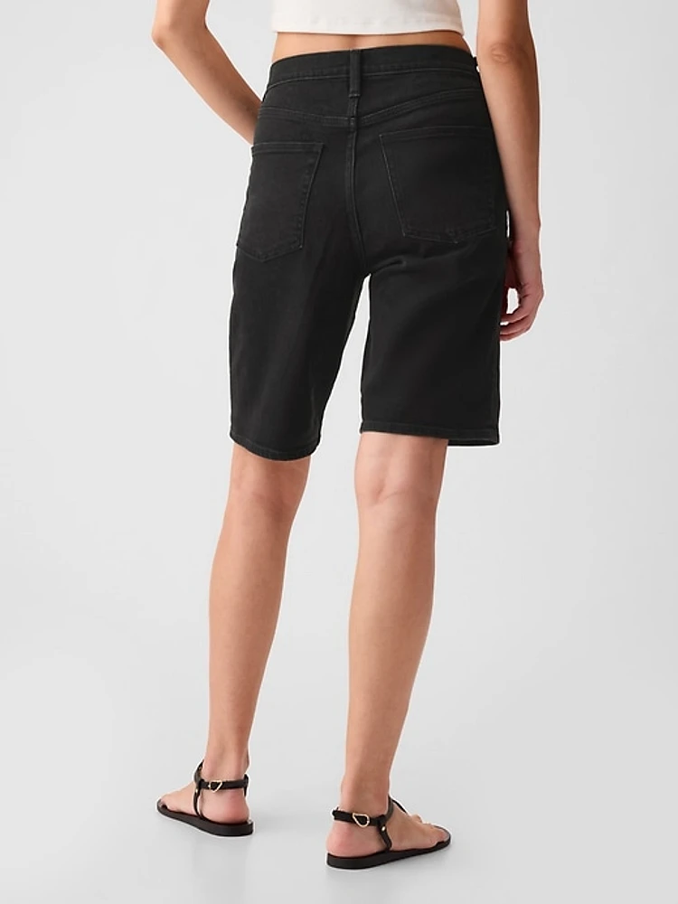 9" High Rise Bermuda Shorts